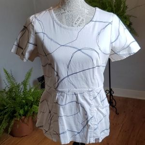 Jaanuu women's peplum scrub top